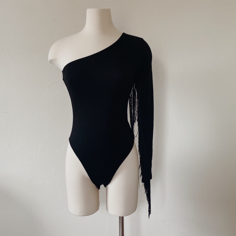 Fringe bodysuit